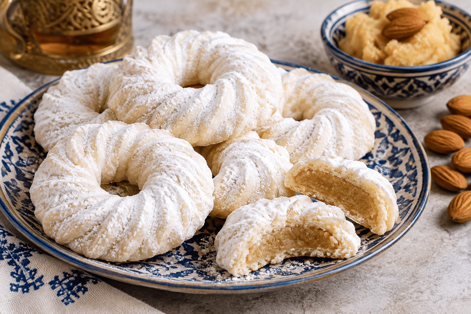 Kaak warka: biscotti tunisini bianchi